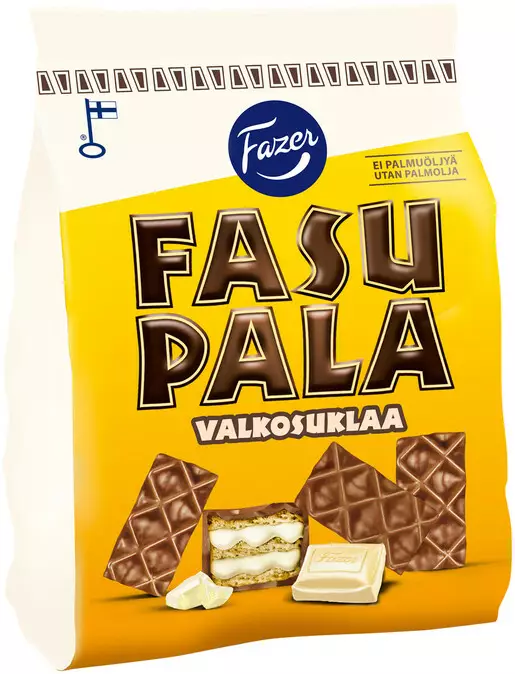 Keksi Fasupala Valkosuklaa 199g FAZER - Keksit ja korput - 189735 - 1