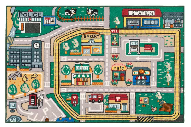 Matto 100x150cm 4LIVING Liikenne - Matot - 182435 - 1