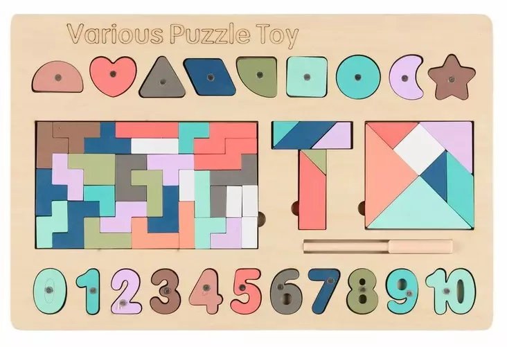 Palapeli muodot ja numerot - Palapelit - 178455 - 1