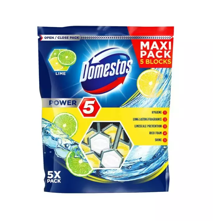 Wc-raikastin 55g DOMESTOS Power 5 - Raikastimet ja annostelijat - 182155 - 1