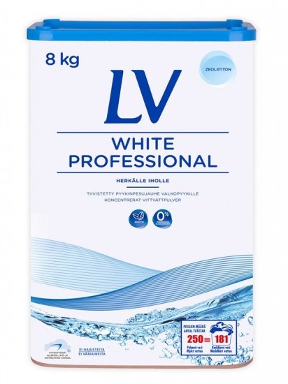 Pyykinpesuaine 8kg LV White Professional - Tekstiilien puhdistus ja huolto - 139716 - 1