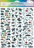 Jättitarra-arkki Autot ja dinosaurukset mini - Tarrat - 189276 - 1