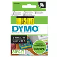 Tarranauha DYMO 6mmx7m 43618 - Tarra- ja kohokirjoitinteipit Dymo - 104056 - 1