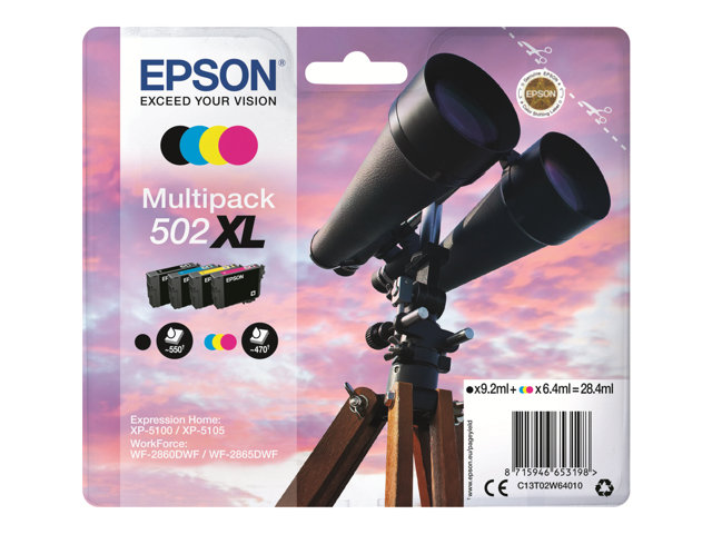 EPSON 502XL mustesuihku Multipack - Mustesuihkuvärit Epson - 170686 - 1