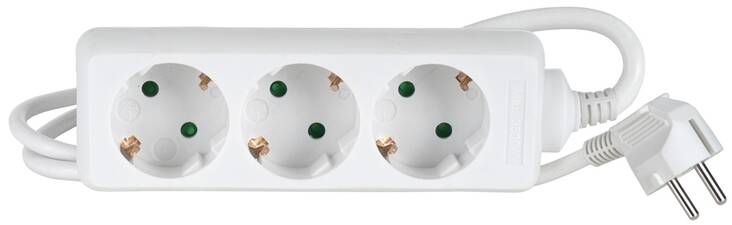 Jatkojohto 3os. AIRAM 0,5m - Kaapelit ja kaapelikourut, jatkojohdot - 139506 - 1