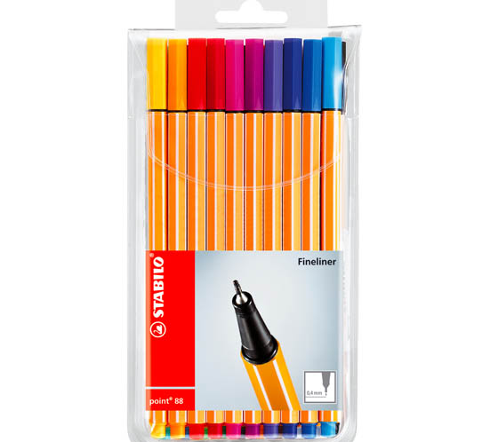 Kuitukärkikynäsarja 0,4mm STABILO 8820 - Kuitukärkikynät - 101296 - 1