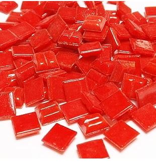 Mosaiikki lasinen red 200g - Askartelutarvikkeet - 150306 - 1