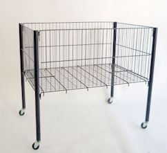 Myymäläkori pyörillä - Esillepano- ja varastointihyllyt - 171516 - 1