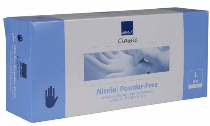 Nitriilikäsine pitkä L/9 ABENA - Suojavarusteet (käsineet,päähineet yms) - 167476 - 1