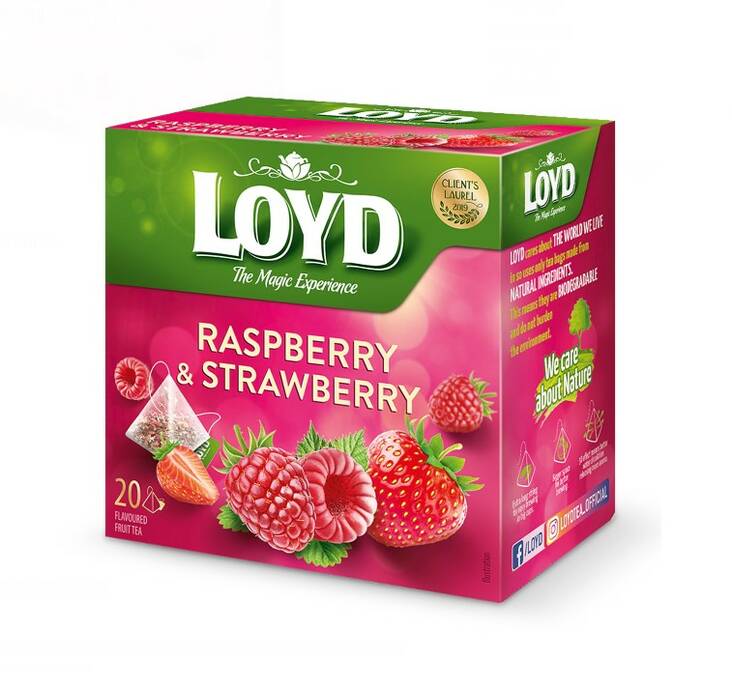 Tee LOYD Raspberry Strawberry - Kahvit, teet ja kaakaot - 172236 - 1
