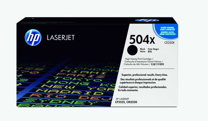 Värikasetti HP 504X CE250X laser - HP laservärikasetit ja rummut - 120256 - 1