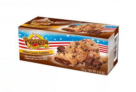 Suklaahippukeksi 130g PAPAGENA - Keksit ja korput - 163937 - 1