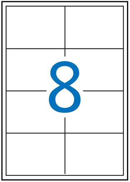Tulostustarra 105x70 MULTI3 8-jak - Tulostus- ja kopiotarrat - 130097 - 1