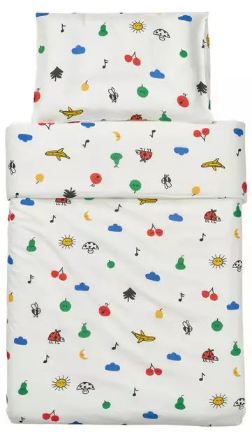 Lasten vuodevaatesetti 110x125/35x55cm - Kodintekstiilit - 185897 - 2