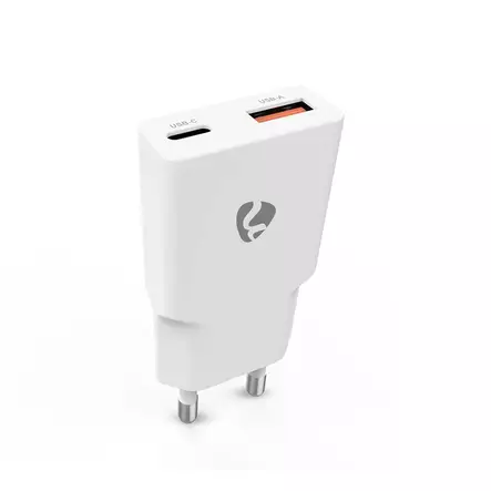 Seinälaturi 30W USB-C / USB-A - Puhelintarvikkeet - 187637 - 1