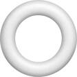 Styroxrengas pyöreä 15cm - Askartelutarvikkeet - 147367 - 1