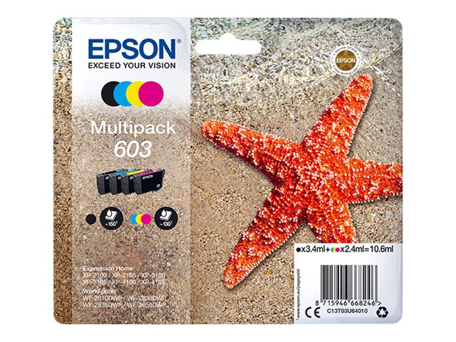EPSON 603 mustesuihku - Mustesuihkuvärit Epson - 164267 - 1