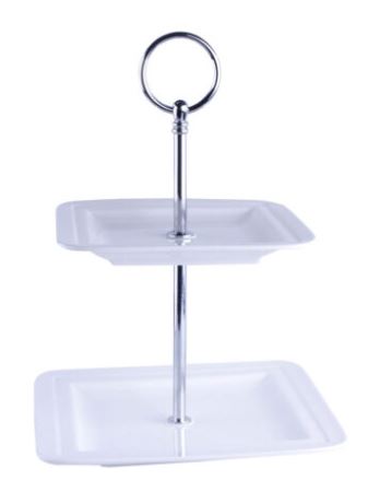 Kakkutarjotin 2-krs 14,2/17x23cm - Ruuanvalmistusvälineet - 145057 - 1