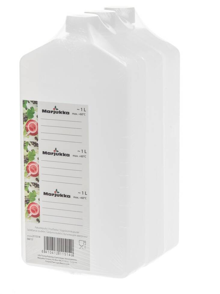 Pakastepullo litteä 1L MARJUKKA - Muovirasiat ja säilöntä - 141717 - 1