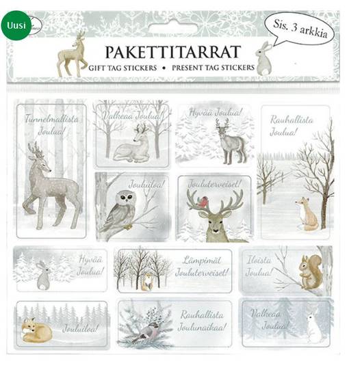 Pakettitarra Talvimetsä - Tarrat ja tarrakirjat - 168297 - 1