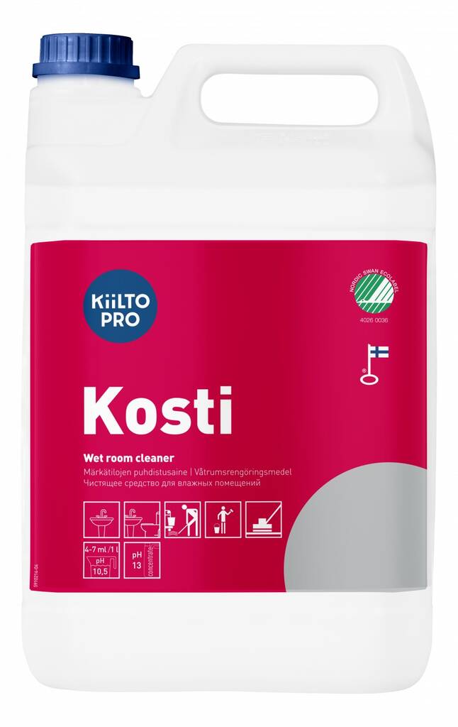 Peruspuhdistusaine 5L KIILTO Kosti - Saniteettitilojen puhdistusaineet - 166457 - 1