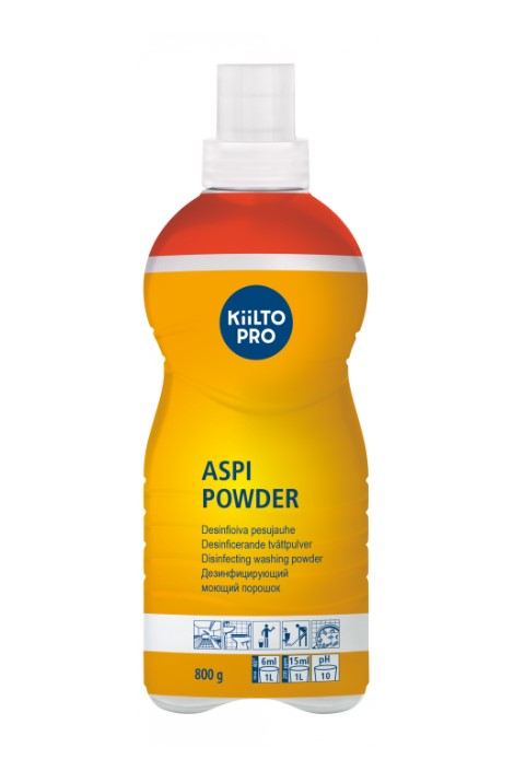 Pesujauhe 800g KIILTO Aspi Powder - Desinfioivat aineet - 162767 - 1
