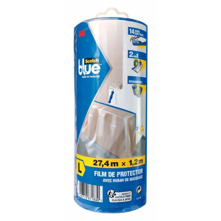 Suojamuovi Maalarinteipillä Scotchblue - Maalarinteipit - 140337 - 1
