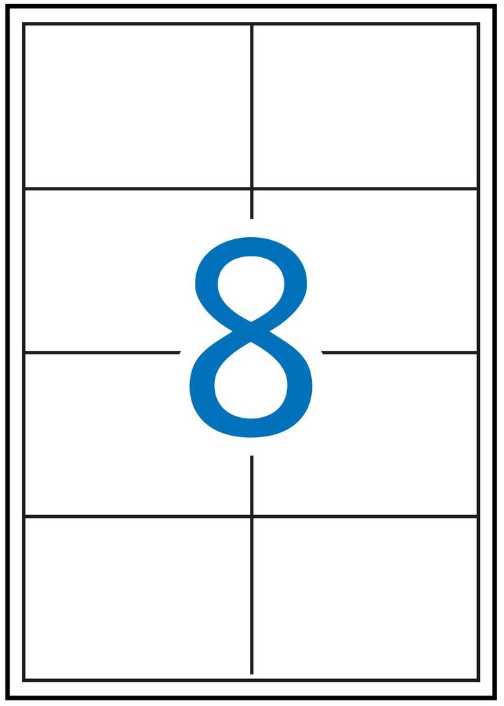 Tulostustarra 105x70 MULTI3 8-jak - Tulostus- ja kopiotarrat - 130097 - 1