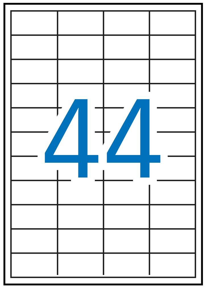 Tulostustarra 48,5x25,4 APLI 44-jak - Tulostus- ja kopiotarrat - 127137 - 1