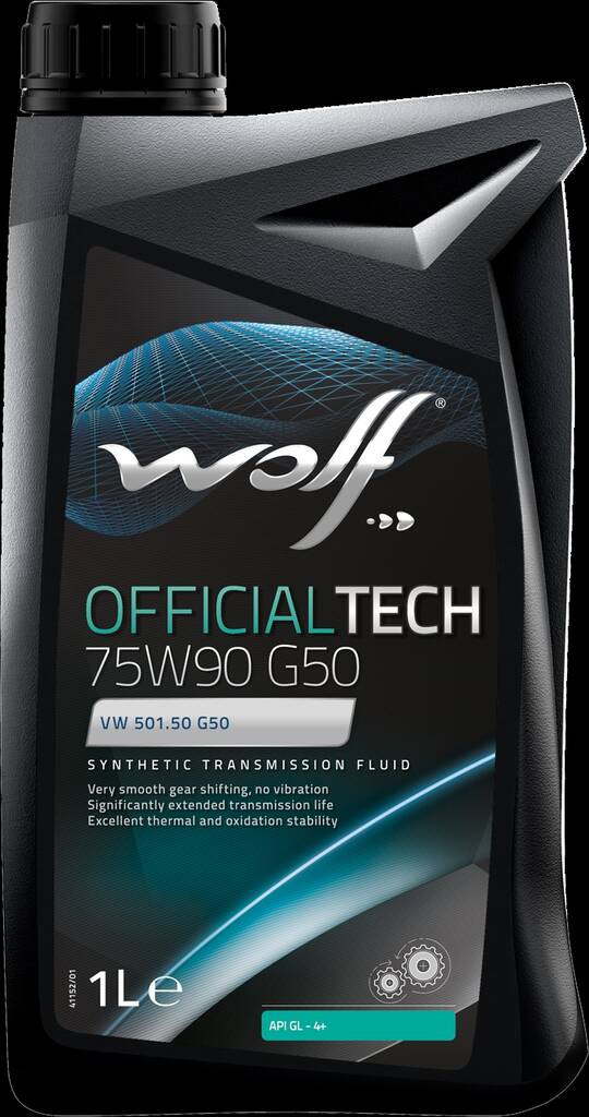Vaihteistoöljy 75W90 g50 1L WOLF - Autotarvikkeet - 140897 - 1