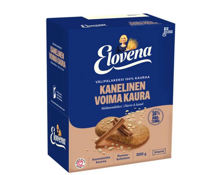 Välipalakeksi 10x30g/pkt ELOVENA - Keksit ja korput - 172557 - 1