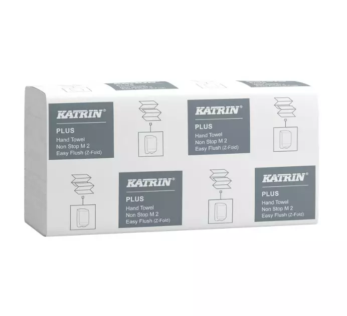 Käsipyyhe KATRIN Plus EasyFlush M - Liuskakäsipyyhkeet ja annostelijat - 160017 - 1