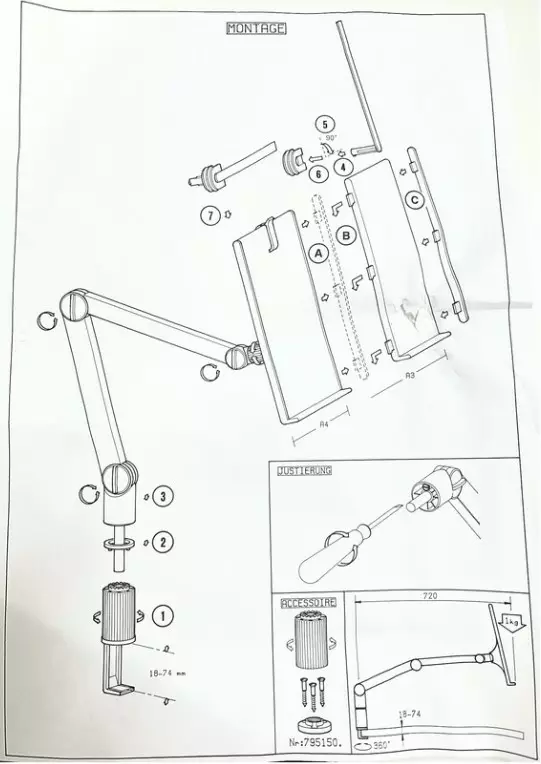 Konseptiteline SCRIPT LIFTER II - Konsepti- ja kirjatelineet - 109707 - 1
