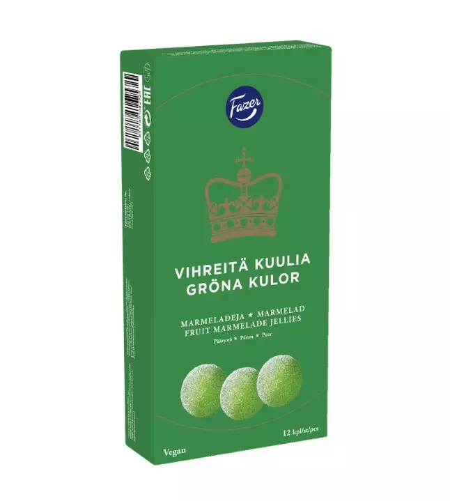 Marmeladi 260g FAZER Vihreät kuulat - Makeiset - 163967 - 1
