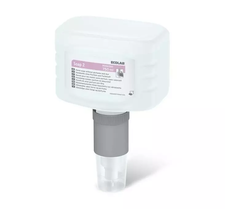 Nestesaippua 750ml ECOLAB Soap 2 - Annostelijoiden täyttöpakkaukset - 182257 - 1