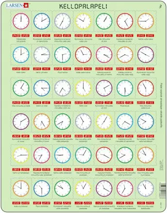 Palapeli Opi kellonaikoja LARSEN Maxi - Palapelit - 185557 - 1