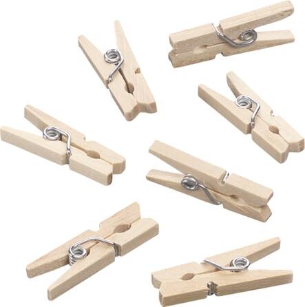 Minipyykkipojat 7x25mm KNORR - Askartelutarvikkeet - 141318 - 1