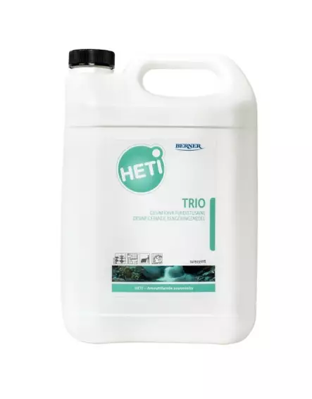 Desinfioiva puhdistusaine 5L HETI Trio - Rasvan ja pinttyneen lian poistoaineet - 180028 - 1
