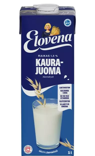 Kaurajuoma 1,5% 1L ELOVENA - Maidot ja kermat - 188318 - 1