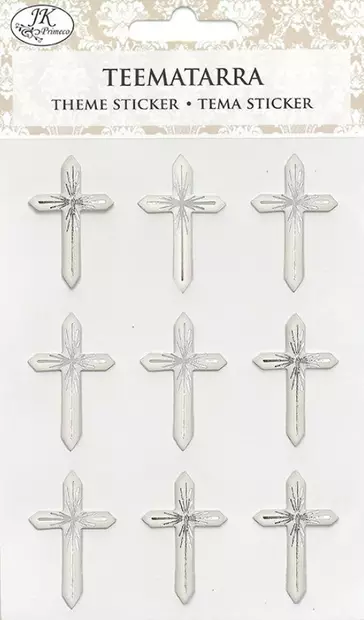 Teematarra Risti hopea 9kpl/pkt - Askartelutarvikkeet - 155368 - 1