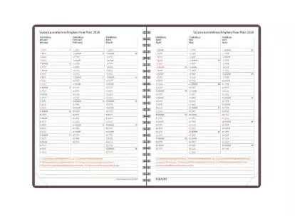 Wega Plus, ruskea - Pöytäkalenterit - 185248 - 2