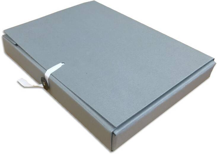 Arkistokotelo A4/4cm nappi+nauha - Arkistointikannet - 103098 - 1