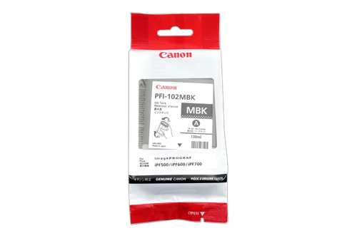 CANON PFI-102MBK mustesuihku - Mustesuihkuvärit Canon - 121668 - 1