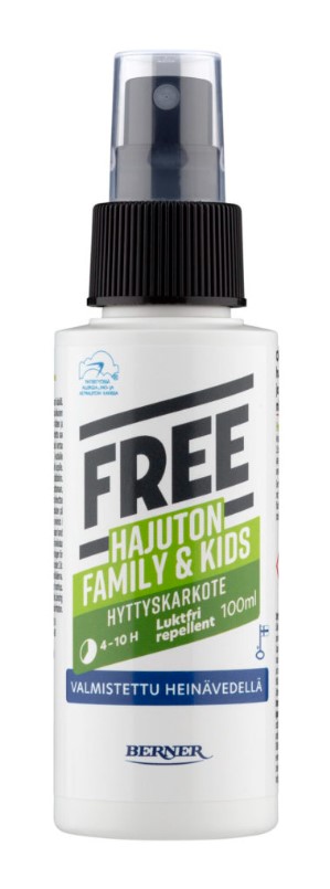 Hyttyskarkote 100ml FREE Family & Kids - Puutarhatarvikkeet - 174168 - 1