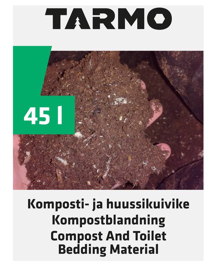Komposti- ja huussikuivike 45L TARMO - Puutarhatarvikkeet - 158188 - 1