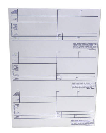 Laskutilisiirto laserarkki A4 esipainettu 3/3 - Lomakkeet - 108588 - 1