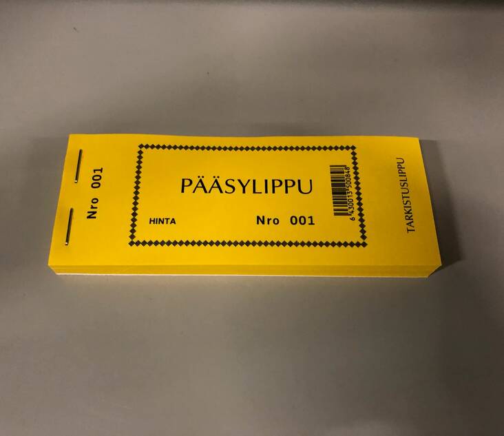 Pääsylippu numeroitu 100kpl/nide - Muut paperijalosteet - 146248 - 1