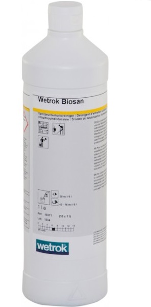 Puhdistusaine 1L WETROK Biosan - Saniteettitilojen puhdistusaineet - 158248 - 1