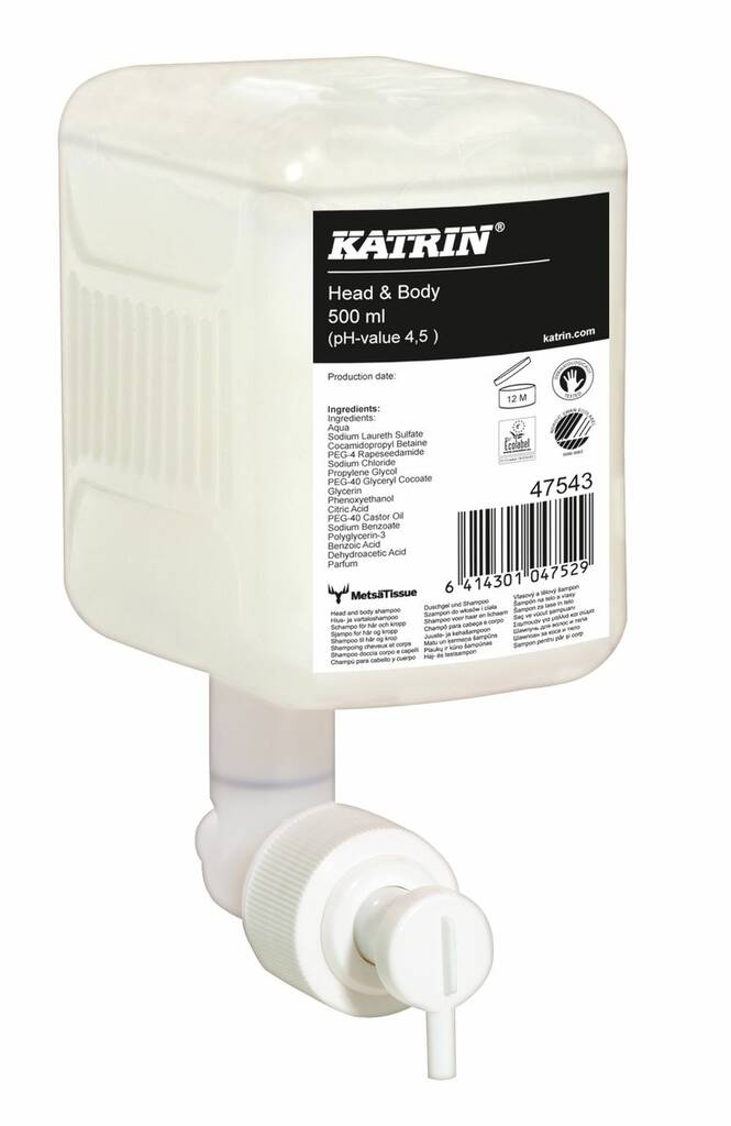 Suihkusaippua 500ml KATRIN Head & Body - Saippuat ja annostelijat - 156428 - 1