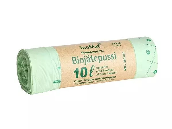 Biojätepussi 10L BIOMAT 20kpl/rll - Biojätepussit  - 190238 - 1